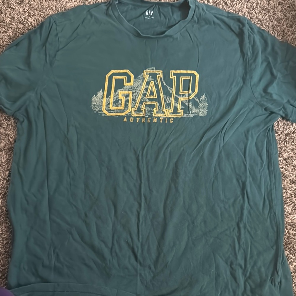 GAP Men's Green Authentic T-Shirt